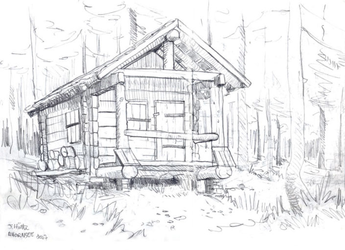 Autriche cabane-de-chasseurs