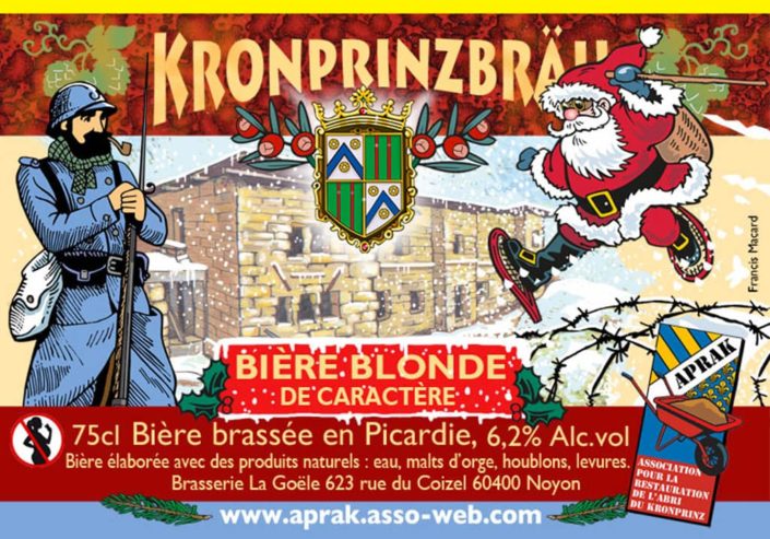 Création d'un étiquette. Kronprinzbräu-blonde-pour-Noël