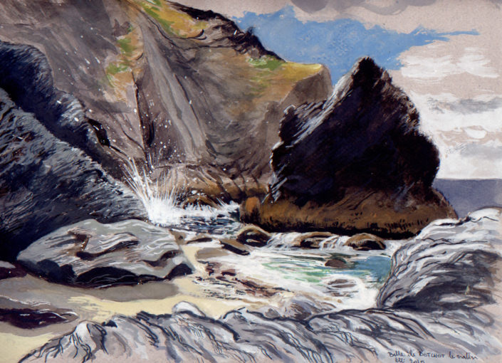 Gouache sur papier - A Dotcho
