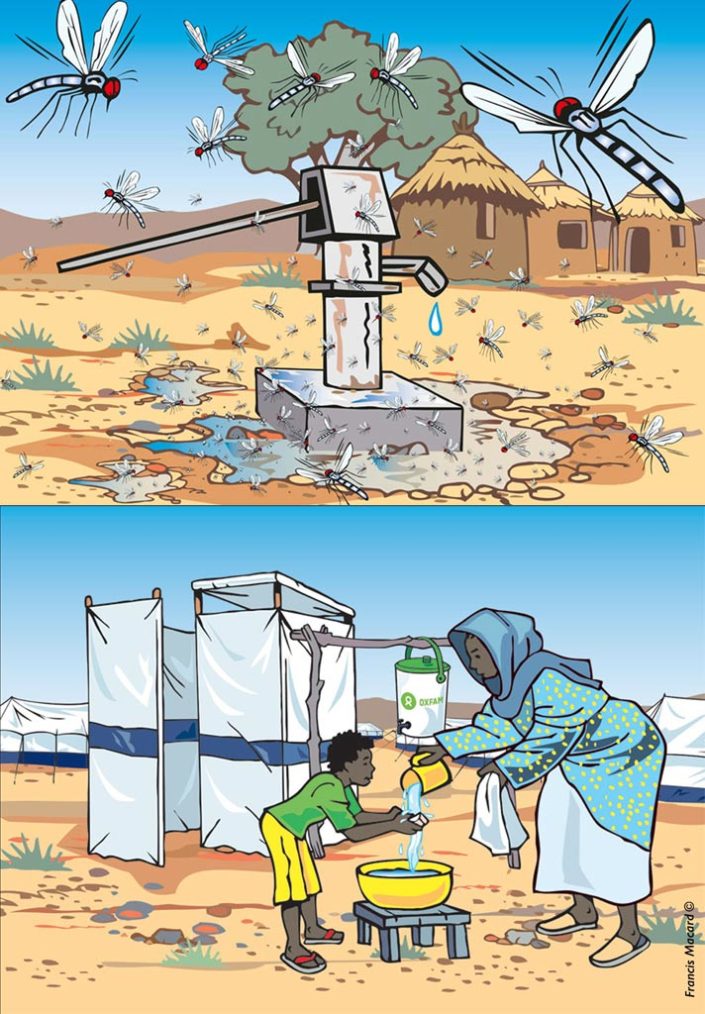 Illustrations pour le Sud Soudan avec Oxfam