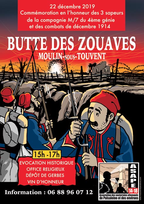 affiche-asape,Butte des Zouaves