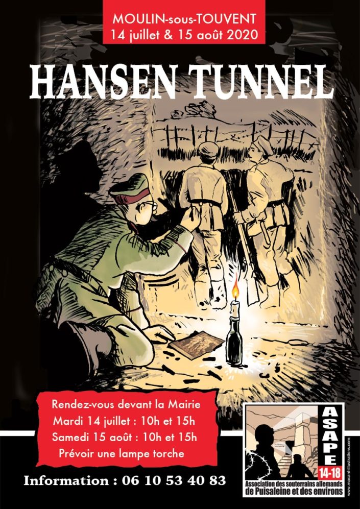 affiche pour l'ASAPE-Hansen-tunnel