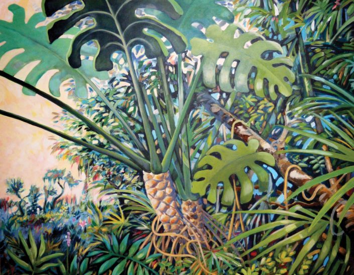 ambiance-jungle,-acrylique-sur-toile