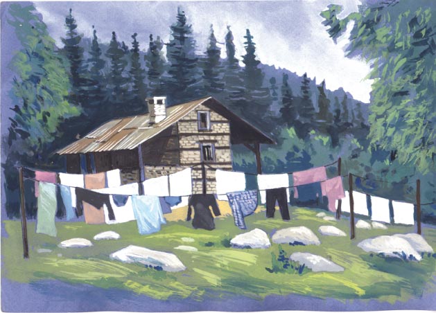 jour de lessive à Manali